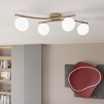 Kattovalaisin OPUS 4xE14/10W/230V beige/valkoinen