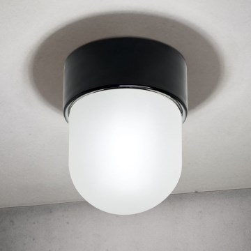 Kattovalaisin OSTIA 1xE27/40W/230V halkaisija 9,8 cm musta