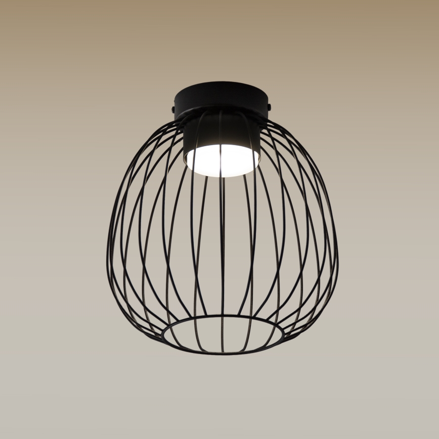 Kattovalaisin OVELLA 1xGX53/10W/230V, halkaisija 25 cm, musta