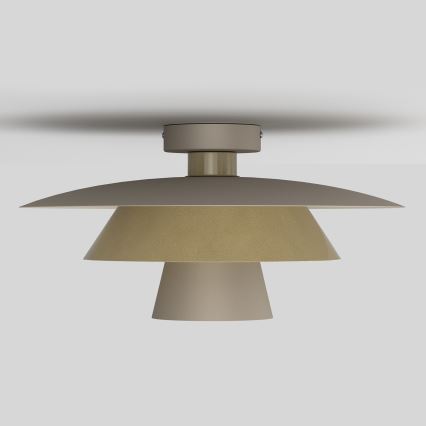 Kattovalaisin PLATO 1xE27/15W/230V halkaisija 32 cm beige/kulta
