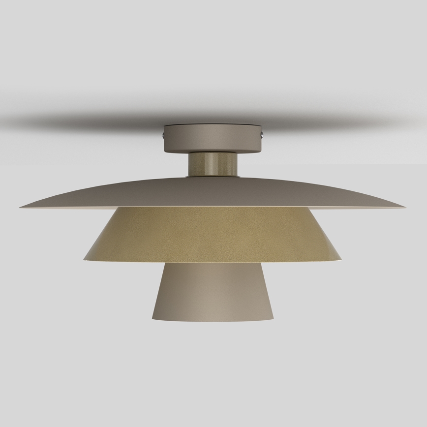 Kattovalaisin PLATO 1xE27/15W/230V halkaisija 32 cm beige/kulta