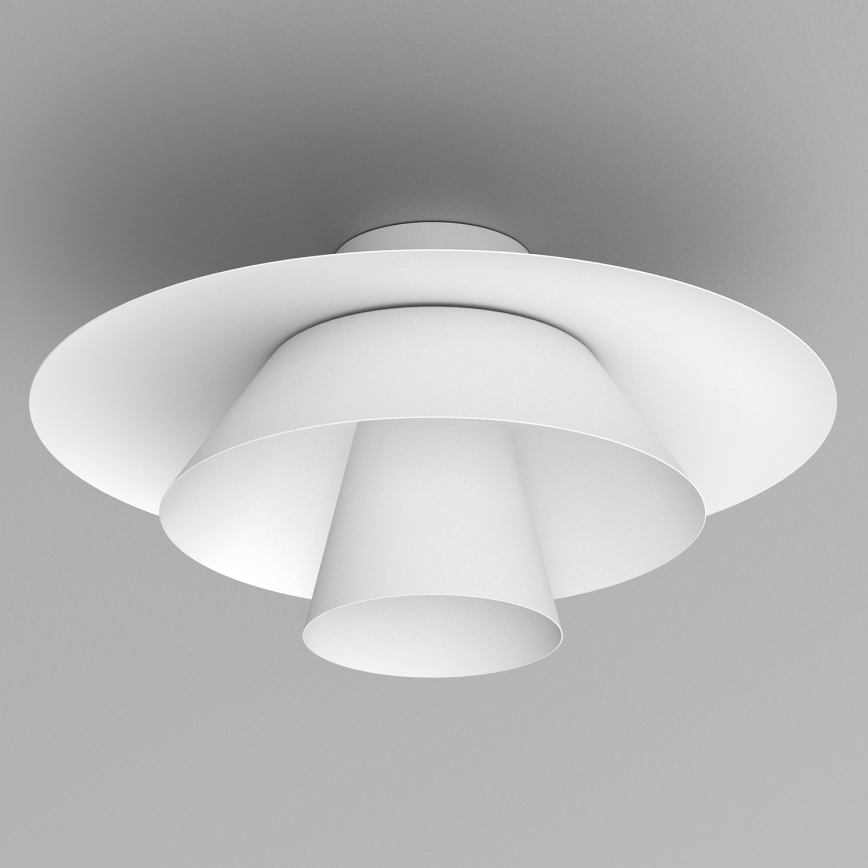 Kattovalaisin PLATO 1xE27/15W/230V, halkaisija 32 cm, valkoinen