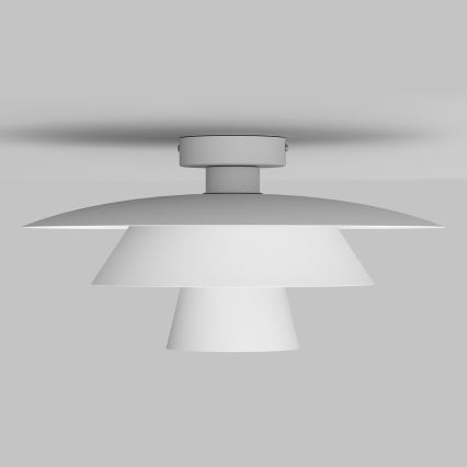 Kattovalaisin PLATO 1xE27/15W/230V, halkaisija 32 cm, valkoinen