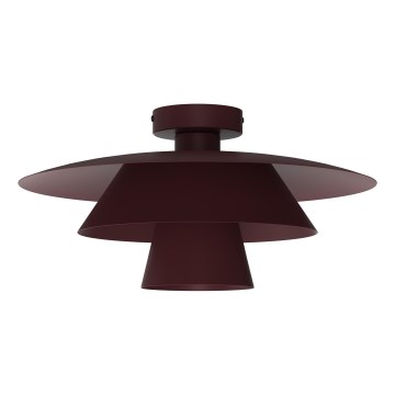 Kattovalaisin PLATO 1xE27/15W/230V halkaisija 32 cm viininpunainen