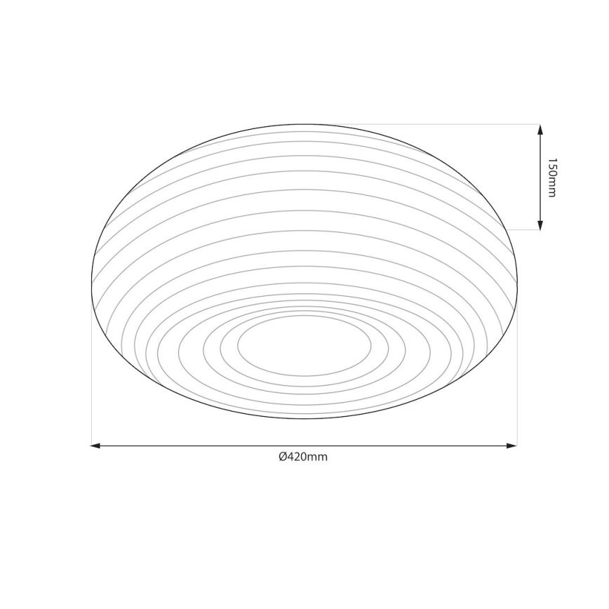 Kattovalaisin PULSO 3xE27/15W/230V halkaisija 42 cm valkoinen