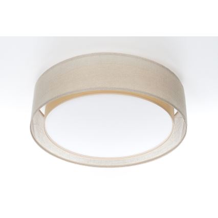 Kattovalaisin PURO 2xE27/40W/230V, halkaisija 50 cm, beige