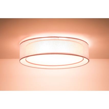 Kattovalaisin PURO 2xE27/40W/230V, halkaisija 50 cm, vaaleanpunainen