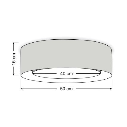 Kattovalaisin PURO 2xE27/40W/230V, halkaisija 50 cm, vaaleanpunainen