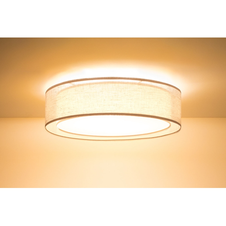 Kattovalaisin PURO 2xE27/40W/230V, halkaisija 60 cm, beige