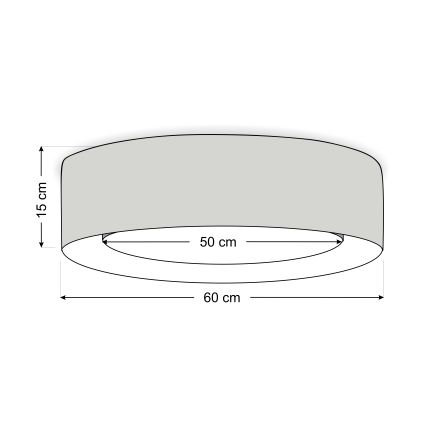 Kattovalaisin PURO 2xE27/40W/230V Ø 60 cm vihreä