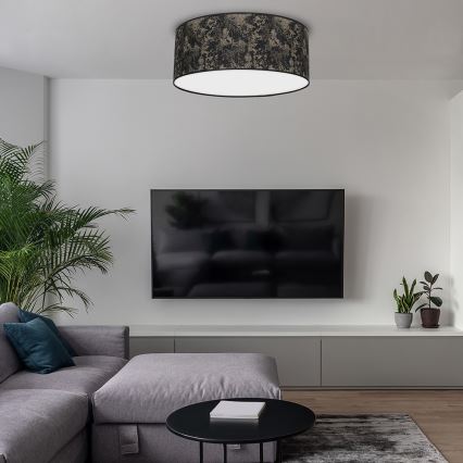 Kattovalaisin SATINO 2xE27/60W/230V musta/kulta