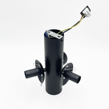 Kattovalaisin SFERIO 3xE14/5W/230V musta/läpinäkyvä
