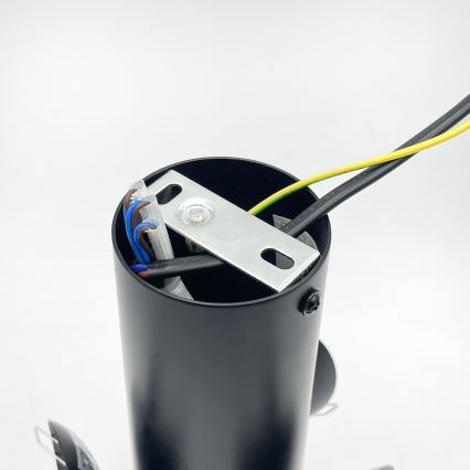 Kattovalaisin SFERIO 3xE14/5W/230V musta/läpinäkyvä