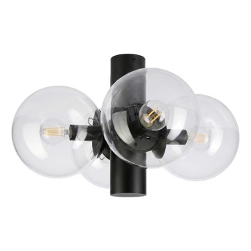 Kattovalaisin SFERIO 4xE14/5W/230V musta/kirkas
