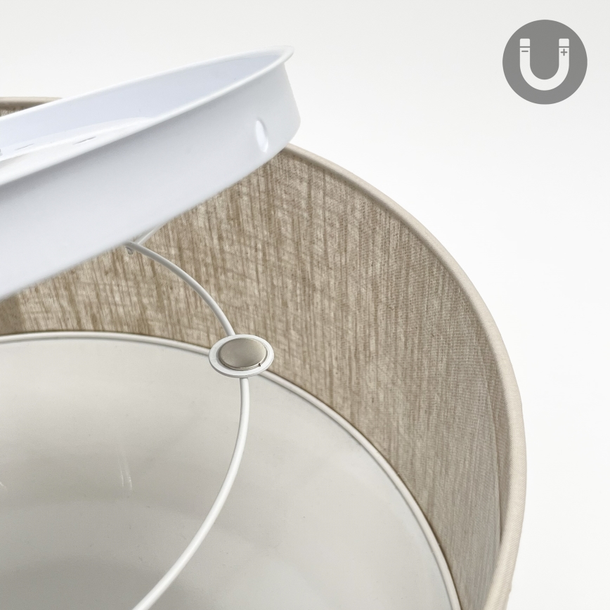 Kattovalaisin SIRJA 1xE27/15W/230V halkaisija 35 cm beige