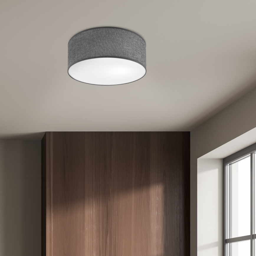 Kattovalaisin SIRJA 1xE27/15W/230V halkaisija 35 cm harmaa