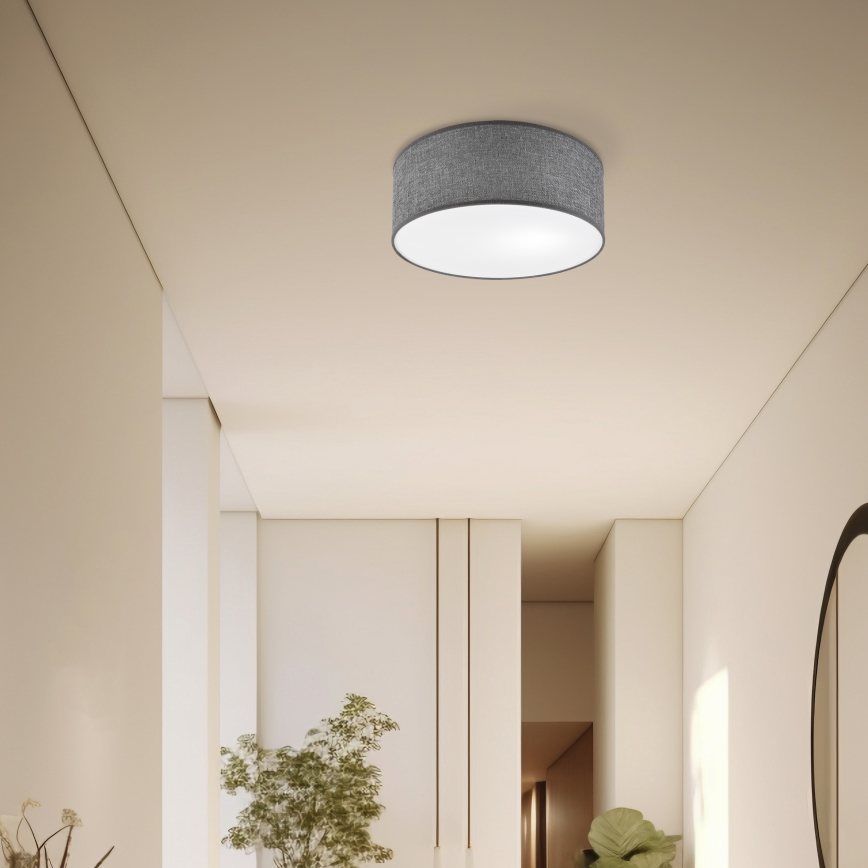 Kattovalaisin SIRJA 1xE27/15W/230V halkaisija 35 cm harmaa