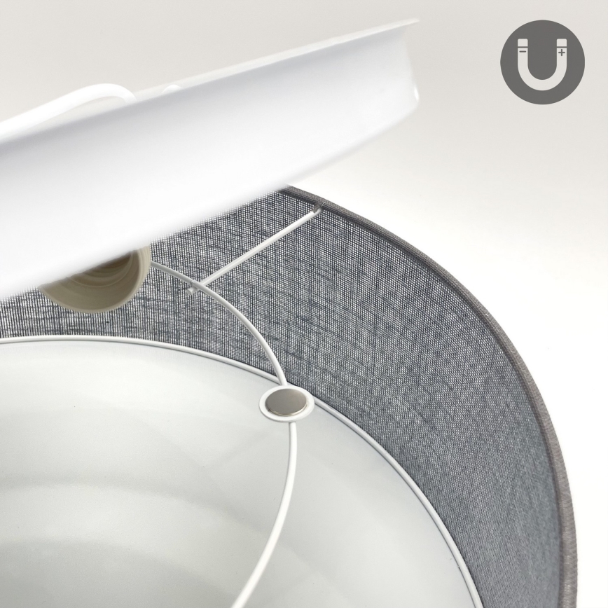 Kattovalaisin SIRJA 1xE27/15W/230V halkaisija 35 cm harmaa