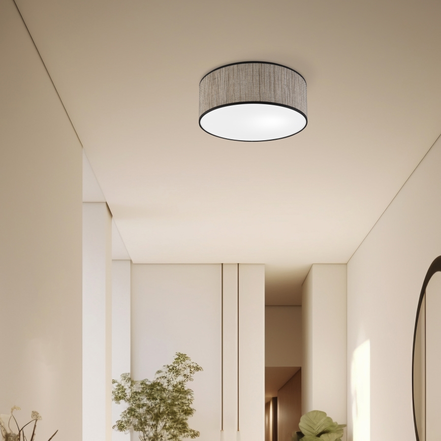 Kattovalaisin SIRJA 2xE27/15W/230V, halkaisija 35 cm, ruskea