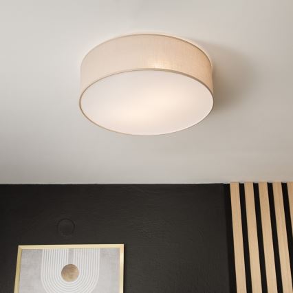 Kattovalaisin SIRJA 2xE27/15W/230V Ø 45 cm beige
