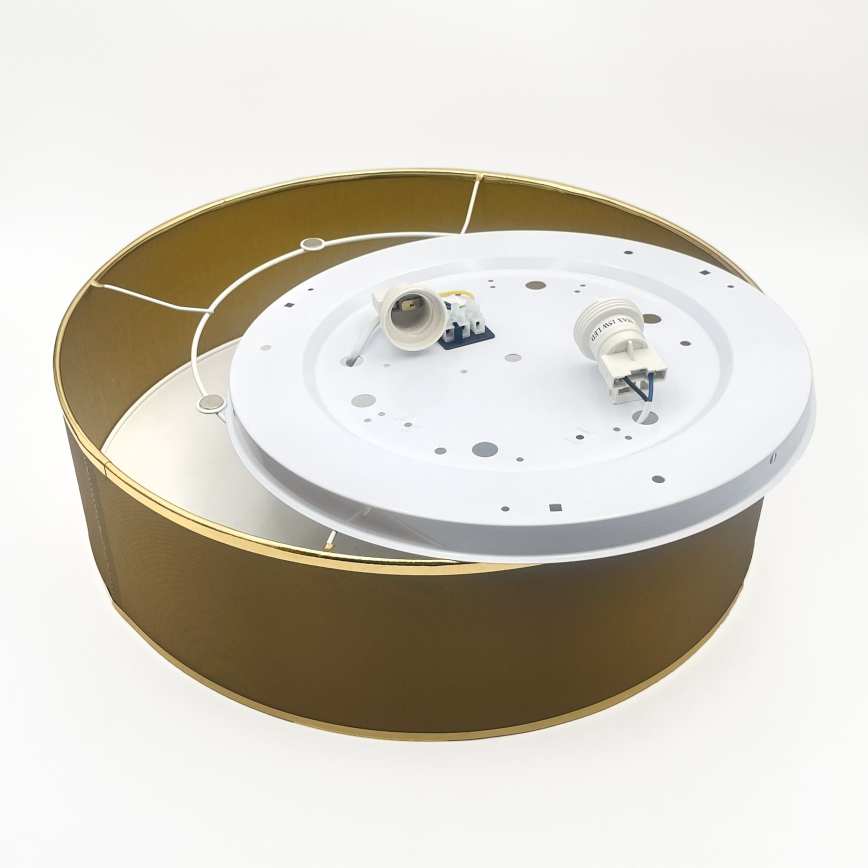 Kattovalaisin SIRJA 2xE27/15W/230V Ø 45 cm ruskea/kultainen