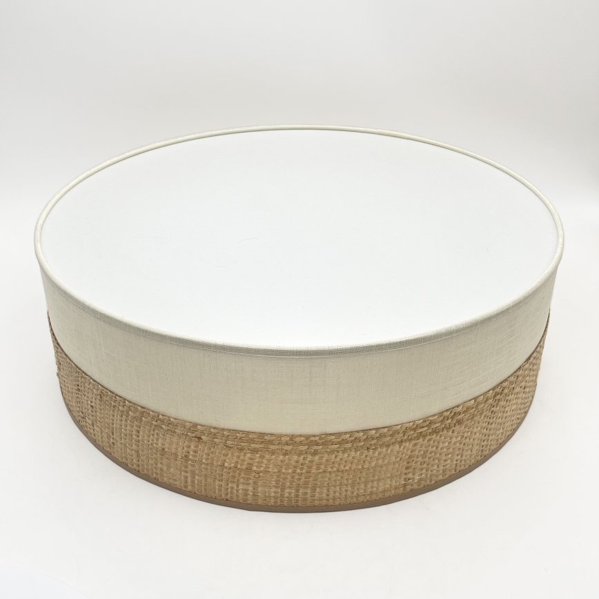 Kattovalaisin SIRJA BOHO 2xE27/15W/230V halkaisija 45 cm beige/kerma