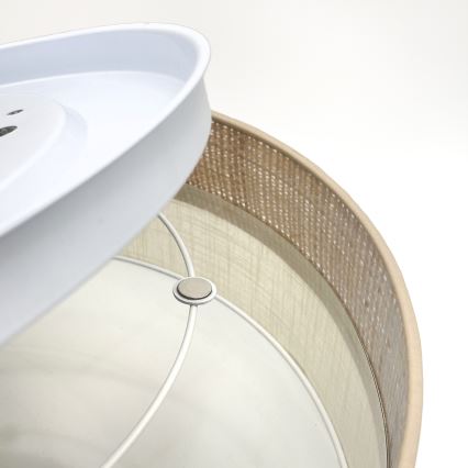 Kattovalaisin SIRJA BOHO 2xE27/15W/230V halkaisija 45 cm beige/kerma