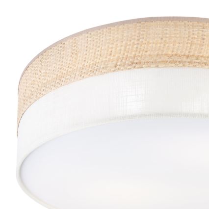 Kattovalaisin SIRJA BOHO 2xE27/15W/230V halkaisija 45 cm beige/kerma