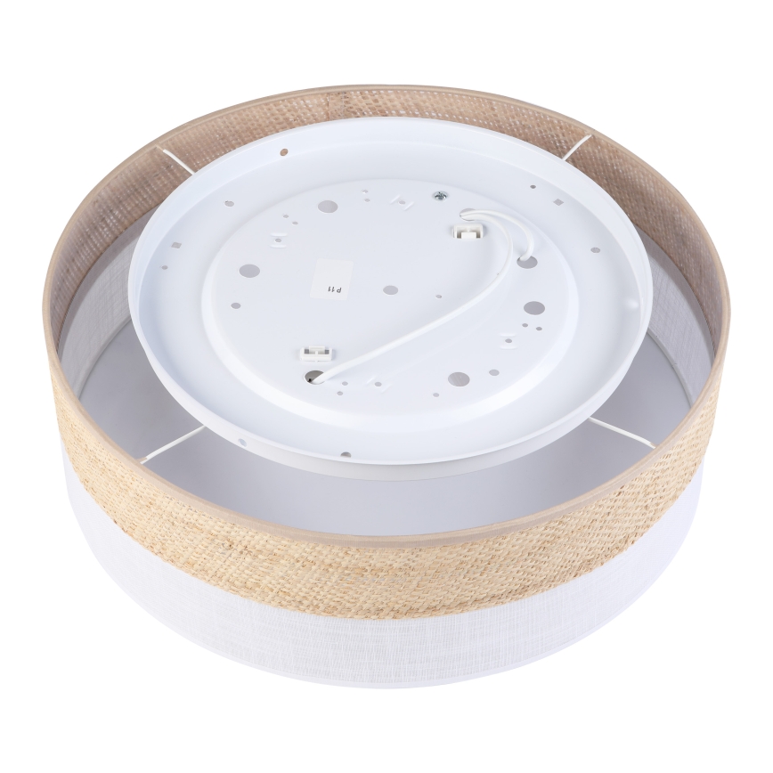 Kattovalaisin SIRJA BOHO 2xE27/15W/230V Ø 45 cm beige/valkoinen