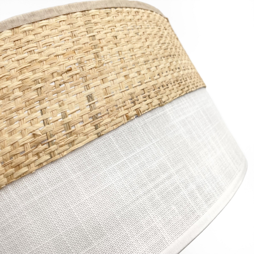 Kattovalaisin SIRJA BOHO 2xE27/15W/230V Ø 45 cm beige/valkoinen