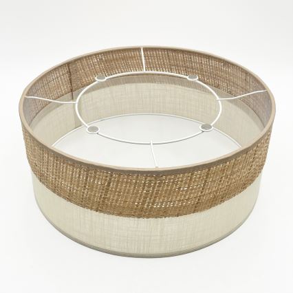 Kattovalaisin SIRJA DOUBLE BOHO 2x E14/15W/230V, halkaisija 35 cm, beige/kerma