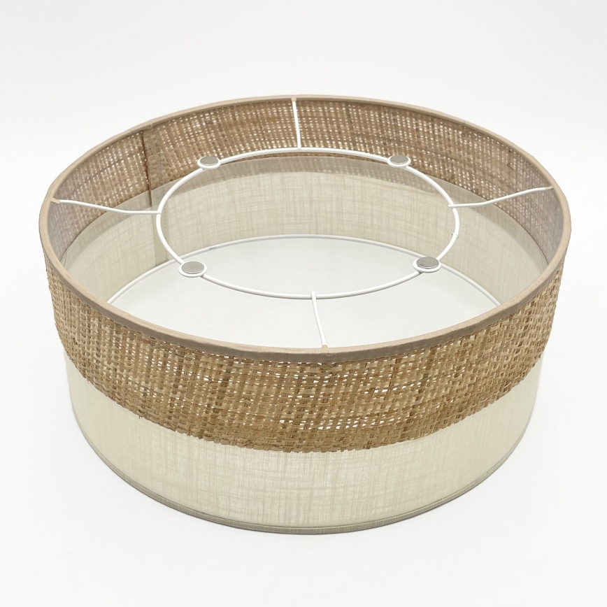 Kattovalaisin SIRJA DOUBLE BOHO 2x E14/15W/230V, halkaisija 35 cm, beige/kerma