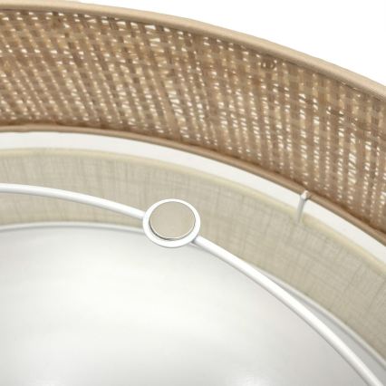 Kattovalaisin SIRJA DOUBLE BOHO 2xE14/15W/230V halkaisija 35 cm beige/kerma