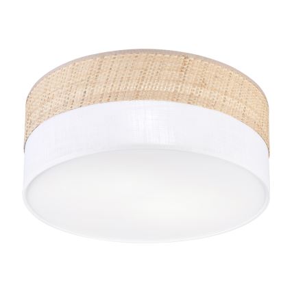 Kattovalaisin SIRJA DOUBLE BOHO 2xE14/15W/230V halkaisija 35 cm beige/valkoinen