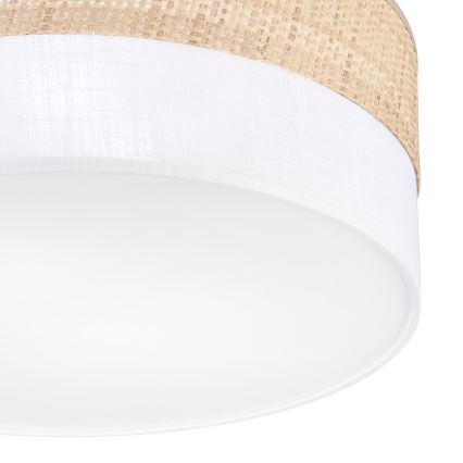 Kattovalaisin SIRJA DOUBLE BOHO 2xE14/15W/230V halkaisija 35 cm beige/valkoinen