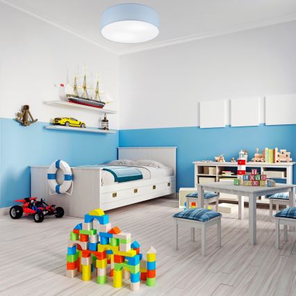 Kattovalaisin SIRJA PASTEL 2xE27/15W/230V Ø 45 cm sininen