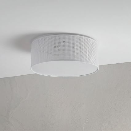 Kattovalaisin SIRJA PLISADO 2xE27/15W/230V, halkaisija 35 cm, valkoinen