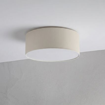 Kattovalaisin SIRJA PLISADO 2xE27/15W/230V Ø 35 cm kermanvärinen