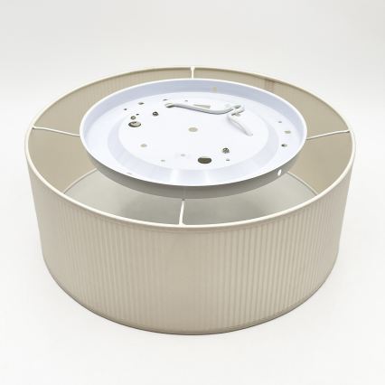 Kattovalaisin SIRJA PLISADO 2xE27/15W/230V Ø 35 cm kermanvärinen