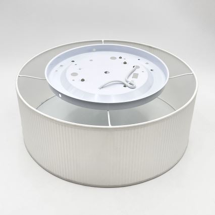 Kattovalaisin SIRJA PLISADO 2xE27/15W/230V Ø 35 cm valkoinen