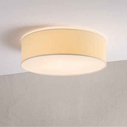 Kattovalaisin SIRJA PLISADO 4xE27/15W/230V, halkaisija 45 cm, kermanvärinen