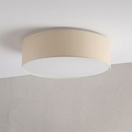 Kattovalaisin SIRJA PLISADO 4xE27/15W/230V, halkaisija 45 cm, kermanvärinen