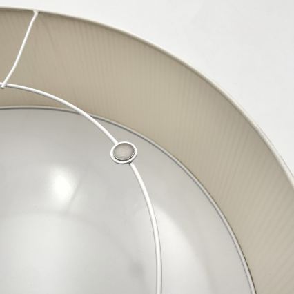 Kattovalaisin SIRJA PLISADO 4xE27/15W/230V, halkaisija 45 cm, kermanvärinen