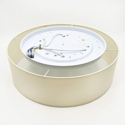 Kattovalaisin SIRJA PLISADO 4xE27/15W/230V, halkaisija 45 cm, kermanvärinen