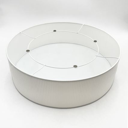 Kattovalaisin SIRJA PLISADO 4xE27/15W/230V, halkaisija 45 cm, valkoinen