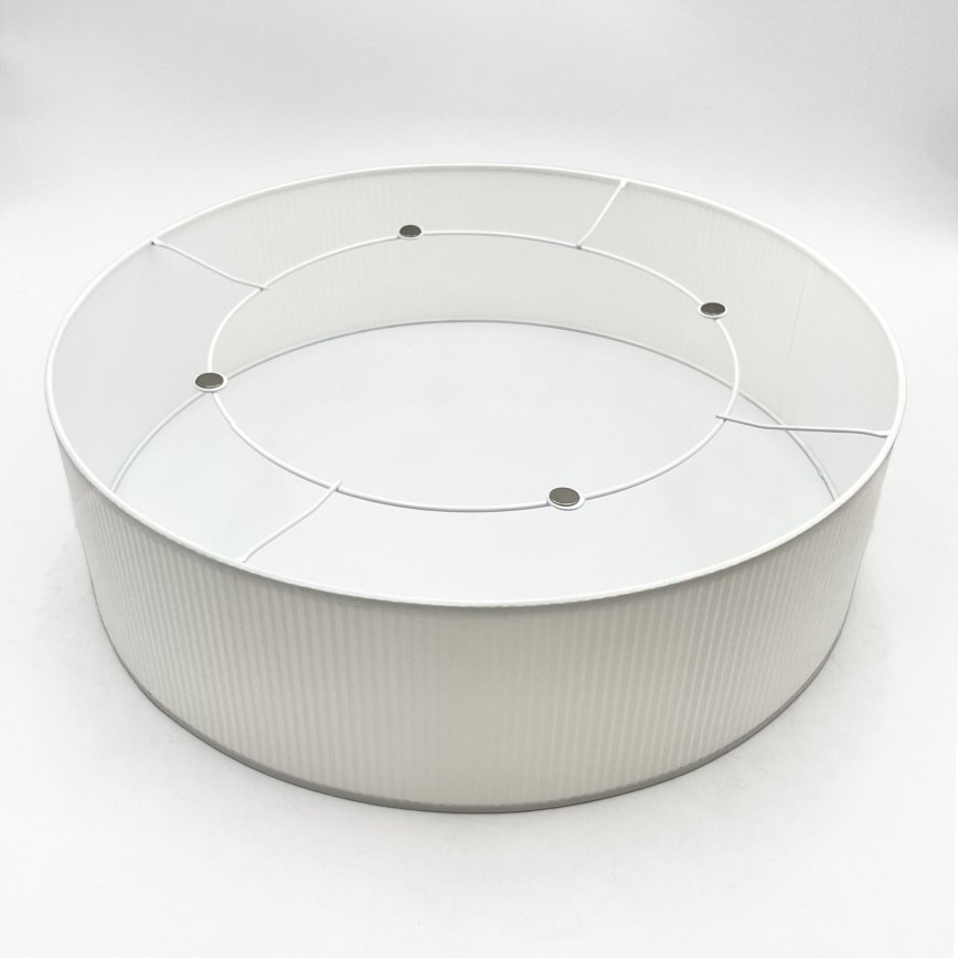 Kattovalaisin SIRJA PLISADO 4xE27/15W/230V, halkaisija 45 cm, valkoinen