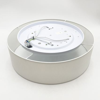 Kattovalaisin SIRJA PLISADO 4xE27/15W/230V, halkaisija 45 cm, valkoinen