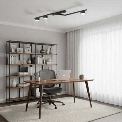 Kattovalaisin SKAN 3xGX53/12W/230V, musta