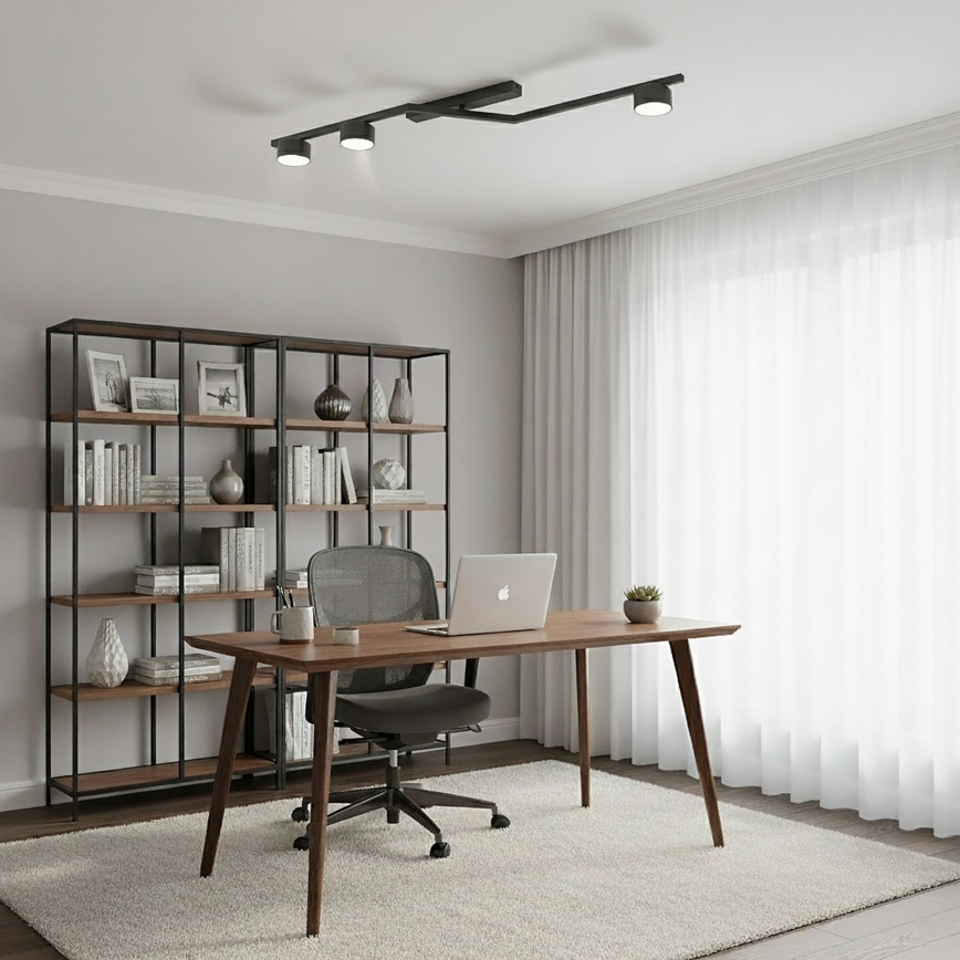 Kattovalaisin SKAN 3xGX53/12W/230V, musta