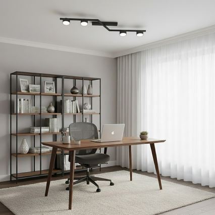 Kattovalaisin SKAN 4xGX53/12W/230V musta